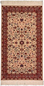 Isfahan Tappeto 160x90 Beige (Cina) Annodato A Mano