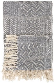 Coperta grigia , 130 x 160 cm Throw - Bloomingville
