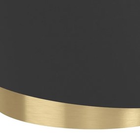 Eglo 39925 - Lampadario a sospensione con filo MANDERLINE 1xE27/40W/230V nero/oro