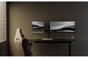 Altezza regolabile scrivania LEVANO 140x60 cm nero