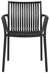 Set di 2 sedie nere da giardino in plastica Tulsa - House Nordic