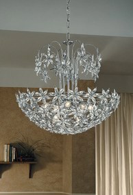 12-light chandelier - 506/12 - Sweet Flower - Arredoluce Cromo