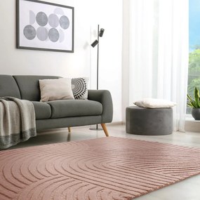 Tappeto in lana rosa 160x230 cm Hague - Asiatic Carpets