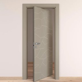 Porta rototraslante The Thing grigio L 70 x H 210 cm destra