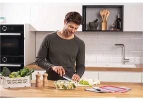 Tefal - Contenitore per alimenti 1,3 l MSEAL GLASS rosso/vetro