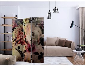 Paravento  Nostalgia Flowers [Room Dividers]  Colore colorful, Dimensioni e Misure 135x172