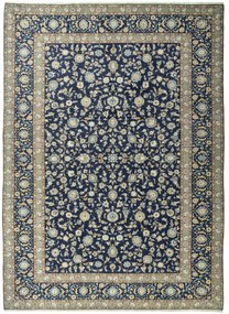 Kashan Tappeto persiano 310 x 430 Blu (Iran) Annodato A Mano