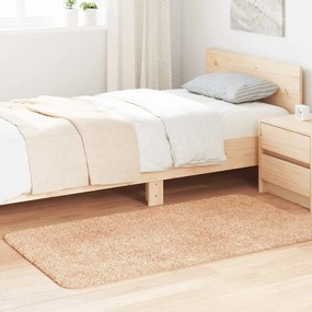 Tappeto Shaggy A Pelo Lungo Navarra Beige 80x150 Cm Poliestere /