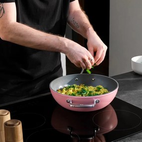 Padella wok con coperchio/con superficie in ceramica ø 28 cm Meda 3.0 – FABINI
