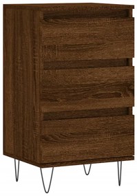 Credenza rovere marrone 40x35x70 cm in legno multistrato