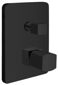 Miscelatore doccia incasso con deviatore in ottone nero opaco Lotus