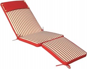 STRAND - cuscino sdraio con doppia cucitura idrorepellente a righe