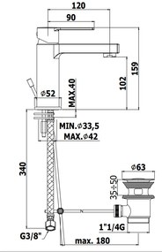 Paffoni Ringo RIN071KCR Miscelatore Lavabo Con Scarico Clic Clak Cromo