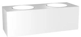 Applique Moderna Plate Metallo Bianco 4 Luci Gx53