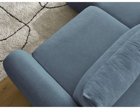 Divano angolare blu Aden – Bobochic Paris