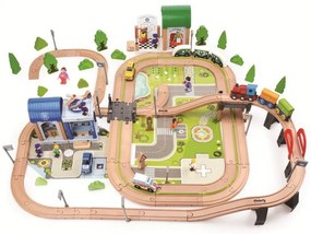 2Kids Toys - Set ferroviario Città e Villaggio, 200 pezzi