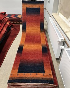 Loribaft Tappeto 280x80 Rosso (Iran) Annodato A Mano