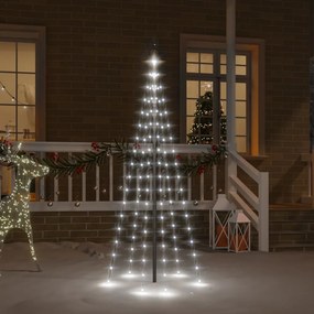 Albero di Natale Pennone con LED di diverse intensità e altezze, Freddo / 180 cm / 108