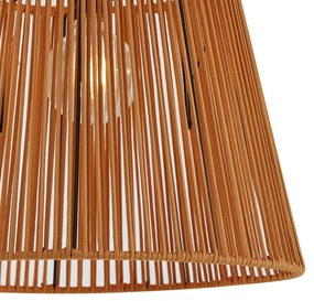 Plafoniera da esterno Japandi con corda arancione IP54 - Jayla