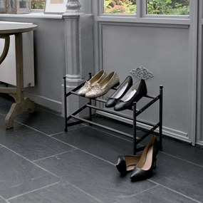 Scarpiera telescopica in metallo nero - Compactor