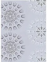 Cole & Son Carta da parati Fioretti - Hellgrau/ Schwarz/ Weiß