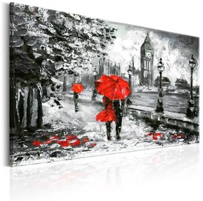 Quadro London Walk  Colore bianco e nero, Dimensioni e Misure 120x80