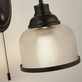 Searchlight 2671-1BK - Applique BISTRO 1xE27/60W/230V nero