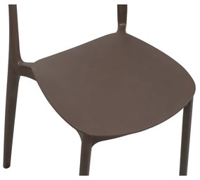 Sedia da esterno marrone in plastica Biá – Bonami Essentials