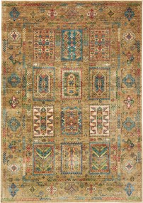 Samarkand Tappeto 200x150 Verde (Pakistan) Annodato A Mano