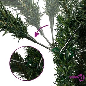 vidaXL Albero Natale Artificiale Incernierato con Neve Fioccata 120 cm