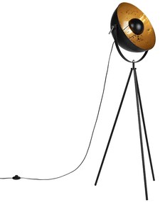 Lampada da terra a treppiede intelligente nera incl. Wifi A60 - Magna 40 Eglip