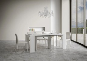 Consolle Allungabile Elegante Mia con Varie Dimensioni, 90x42/198 / BIANCO FRASSINO