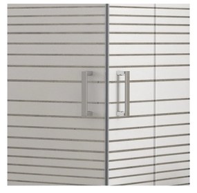 Kamalu - box doccia angolo 70x70 altezza 170cm vetro serigrafato k410