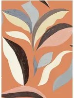 Florale Tapete Nid d Oiseau von Elitis - Rot