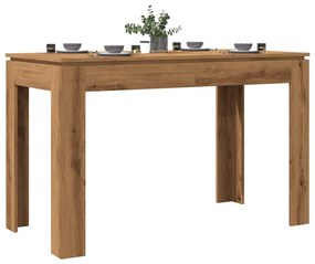 Tavolo Da Pranzo Rovere Artigianale 120x60x76 Cm İn Truciolato /