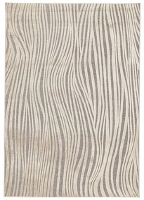 Tappeto Florentine onda astratto antiscivolo in viscosa beige, L 200 x L 140 cm