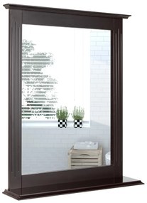 Costway Specchio da parete con cornice da trucco per l'uso bagno o camera 57x12x68cm
