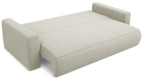 Divano beige allungabile/con contenitore 238 cm Kapua – Makamii