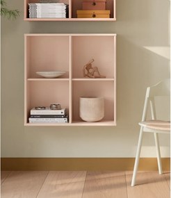 Libreria rosa chiaro da appendere 70x70x27 cm Mistral – Hammel Furniture