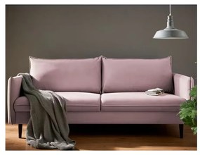 Divano lavanda con rivestimento in velluto 203 cm Juli – Ropez