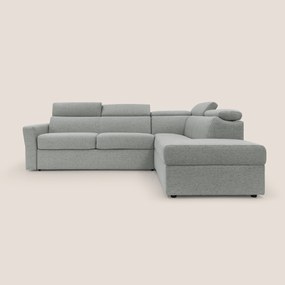 Avalon divano letto angolare con materasso H18 cm in tessuto impermeabile T03