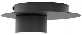 Lampada da soffitto in acciaio BOLX 1 GX53 nera da interno Colore del corpo Nero