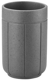 Portaspazzolino grigio in poliresina Kua – Blomus