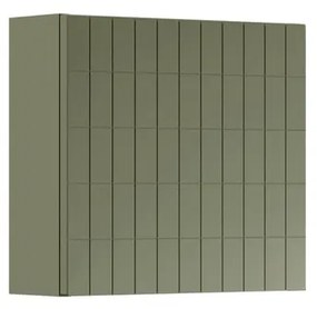 Pensile bagno Pixel laccato opaco verde salvia, 1 anta apertura da sinistra P 17 x L 40 x H 40 cm