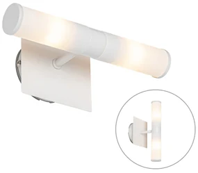 Applique da parete moderna bianca IP44 2 luci - Bath