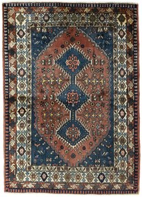 Yalameh Tappeto persiano 150 x 110 Rosso (Iran) Annodato A Mano