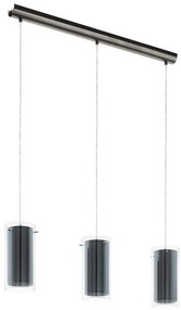Eglo 99286 - Lampadario a sospensione con filo PINTO TEXTIL 3xE27/16W/230V