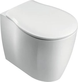 Vaso WC filomuro OLYMPIA CERAMICA soft, sedile incluso P 54 x L 37 x H 42 cm bianco