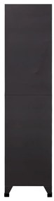 Armadietto con serratura antracite 90x45x180 cm in acciaio
