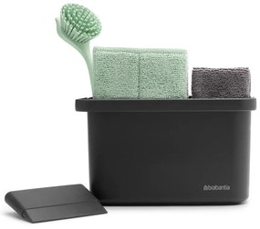 Set per lavare i piatti grigio scuro in plastica riciclata SinkSide – Brabantia